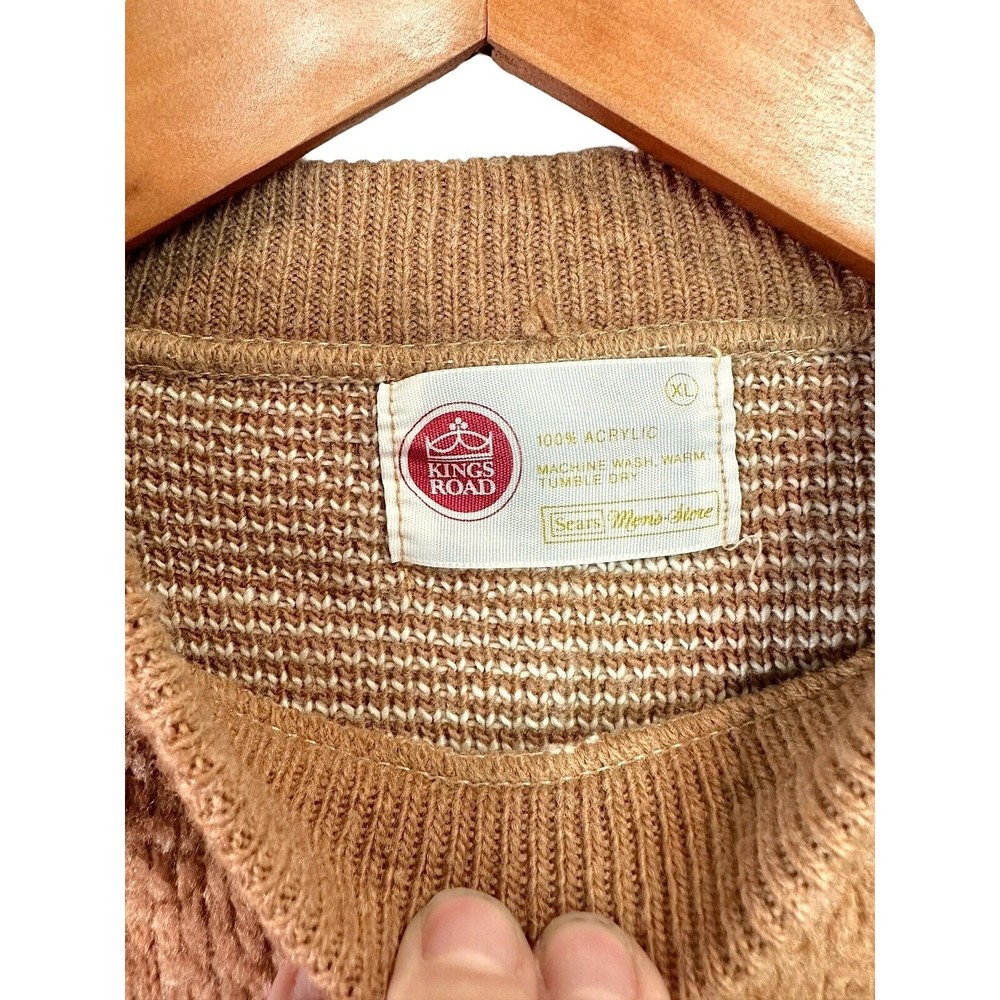 Vintage Kings Road Sears Men's Store Acrylic Sweater XL - Picture 14 of 16
